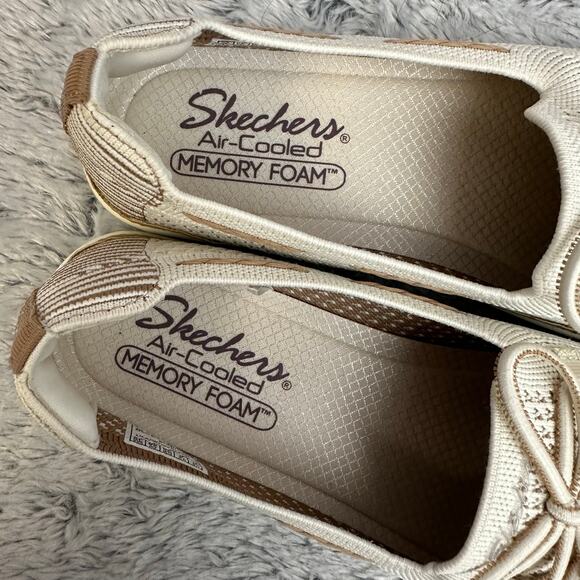 Skechers Coastal Drive Slip On Shoes Cream Off White Size 9 Casual - Picture 6 of 8